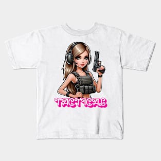 Girl Doll Tactical Kids T-Shirt